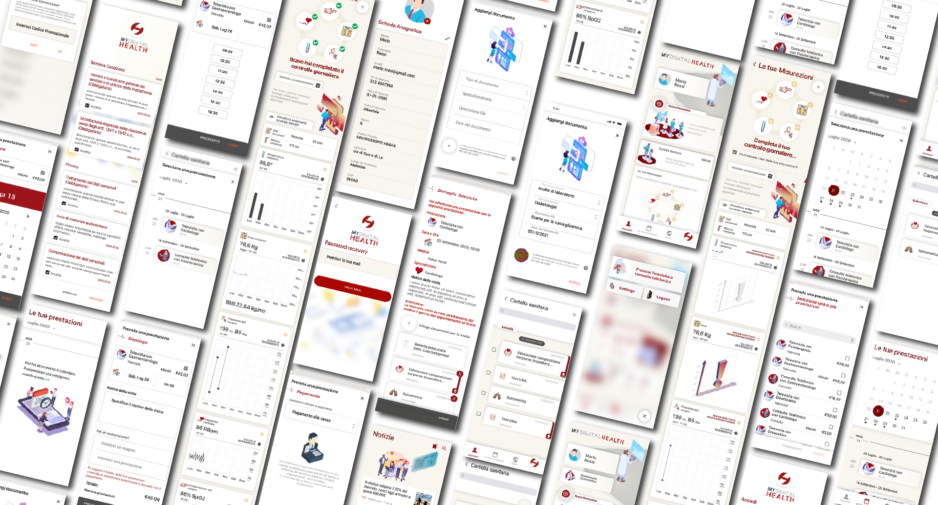 My Digital Health — Full app screen lineup